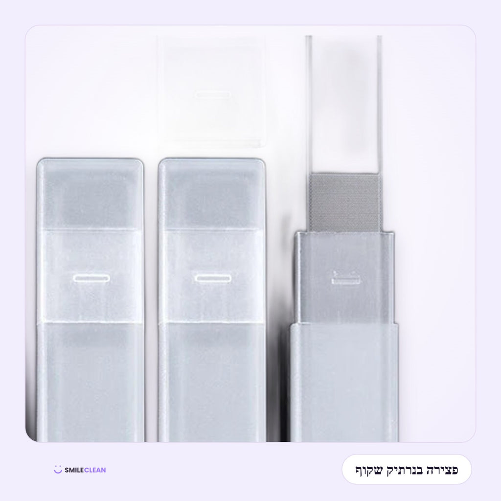 סט 5 פצירות ציפורניים מזכוכית ננו בנרתיקים – תקריב