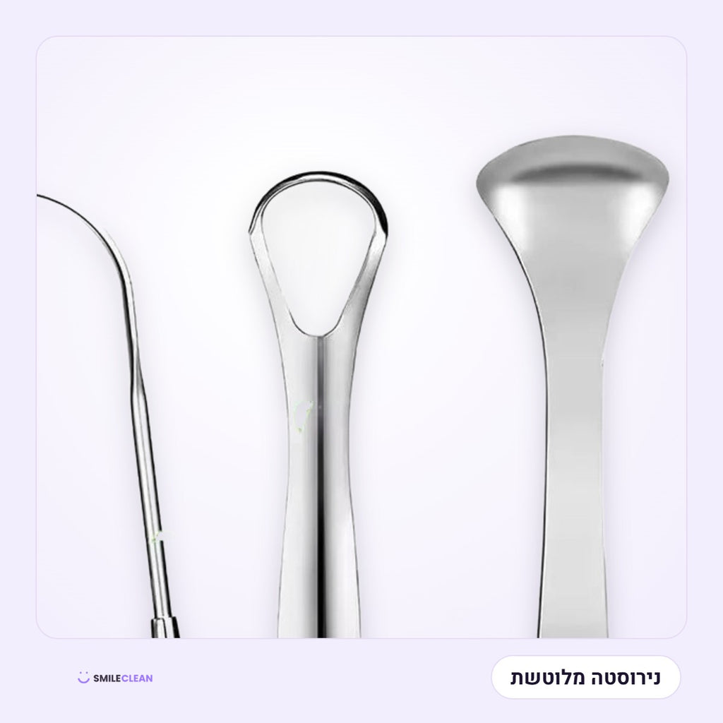 3 מנקי לשון מנירוסטה – תקריב